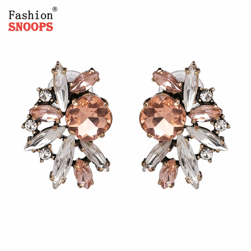 Boho Statement Ladies Crystal Vintage Bijoux Statement Stud Earrings For Women Earringstud
