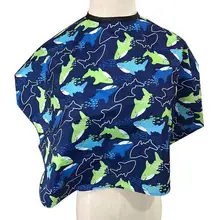 Парикмахерская Водонепроницаемая детская накидка для стрижки волос с рыбками, фартук, платье, парикмахерский инструмент для укладки, Парикмахерская Ткань, горячая Распродажа