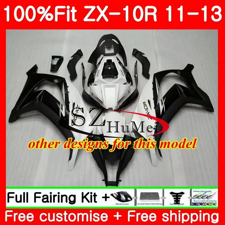 Впрыска для Kawasaki Ninja цвета: зеленый, черный ZX 10 R ZX10R 19sh2 ZX 10R 11 12 13 14 15 ZX-10R 2011 2012 2013 обтекатель комплект