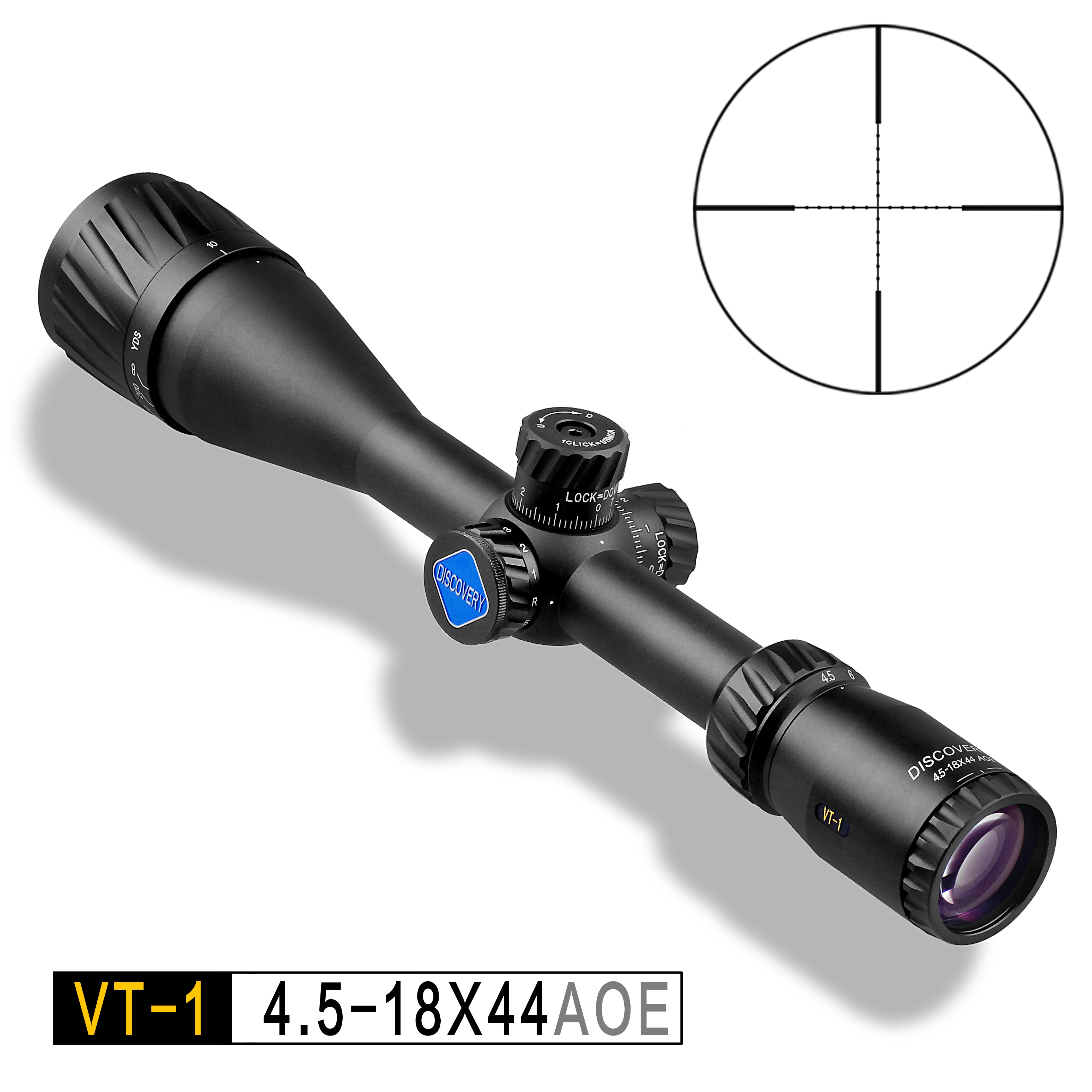 Discovery VT 1 4.5 18 x 44AOE с подсветкой MIL DOT|discovery riflescope|rifle scopemil dot reticle |