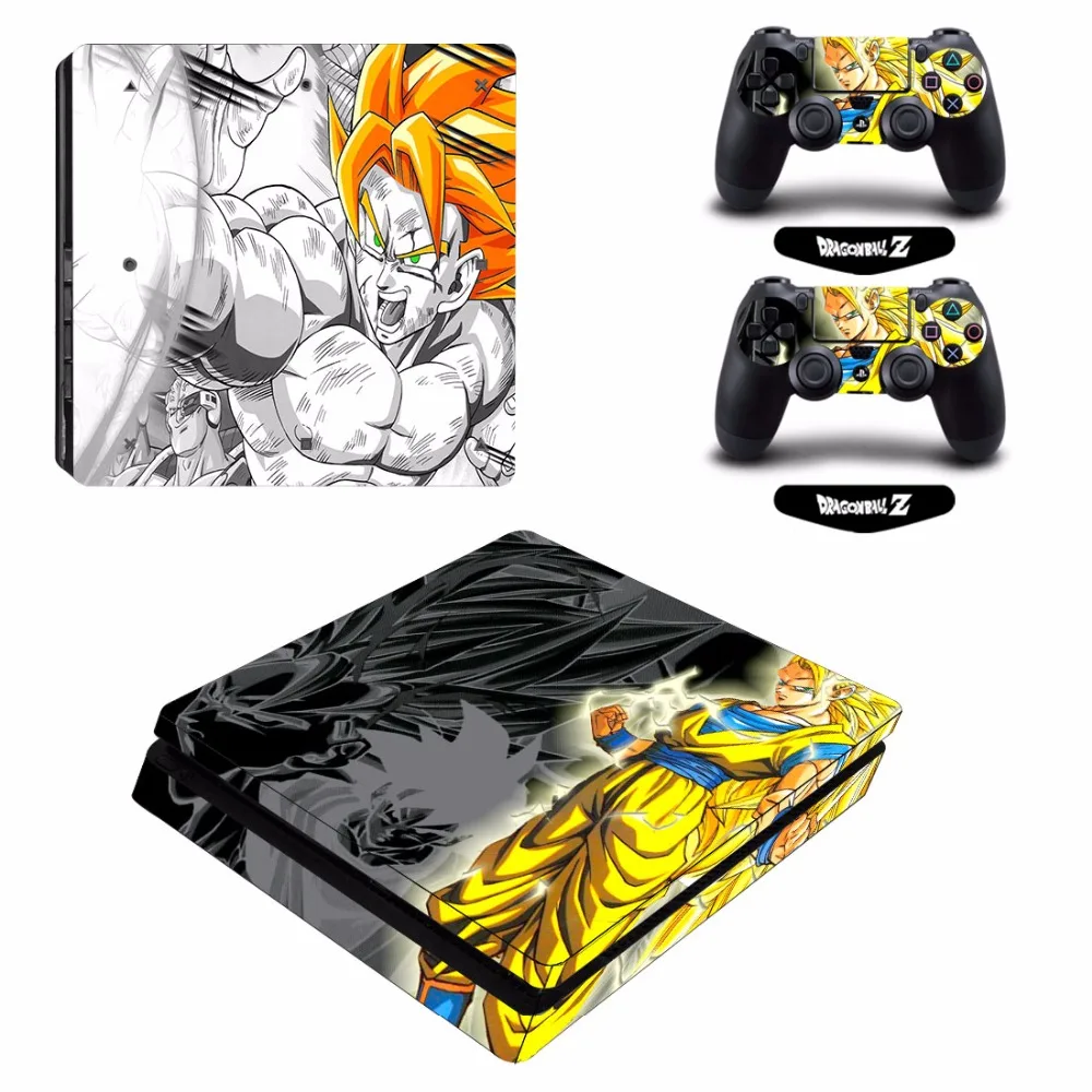 ARRKEO Dragon Ball Супер Сон Гоку виниловая обложка наклейка КОЖА Стикеры для sony PS4 playstation 4 Тонкий консоли 2 контроллеры Скины