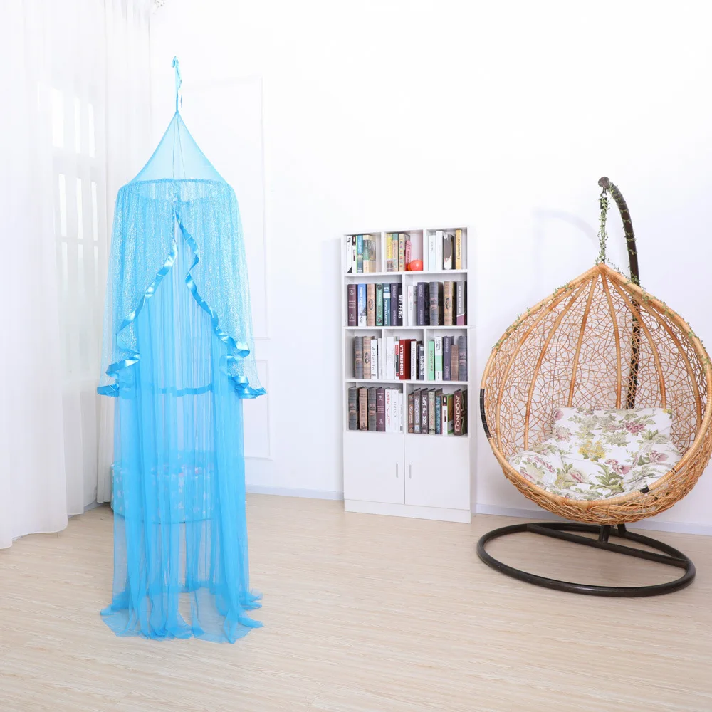 4 color Netting Hanging Kinderbetthimmel Kinderbetthimmel Moskitonetz Vorhang Bettwäsche Kuppel Zelt