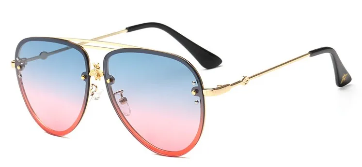 Роскошные Пилот очки Для мужчин Для женщин Золотая Пчела оттенков UV400 CCSPACE Винтаж Брендовые очки Дизайнер Óculos