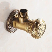 LF36018G-G1/2* G1/2 Antique100% гарантии латунь аксессуары угловой клапан для умывальника/подогреватель воды/ кухня/Угол клапаны