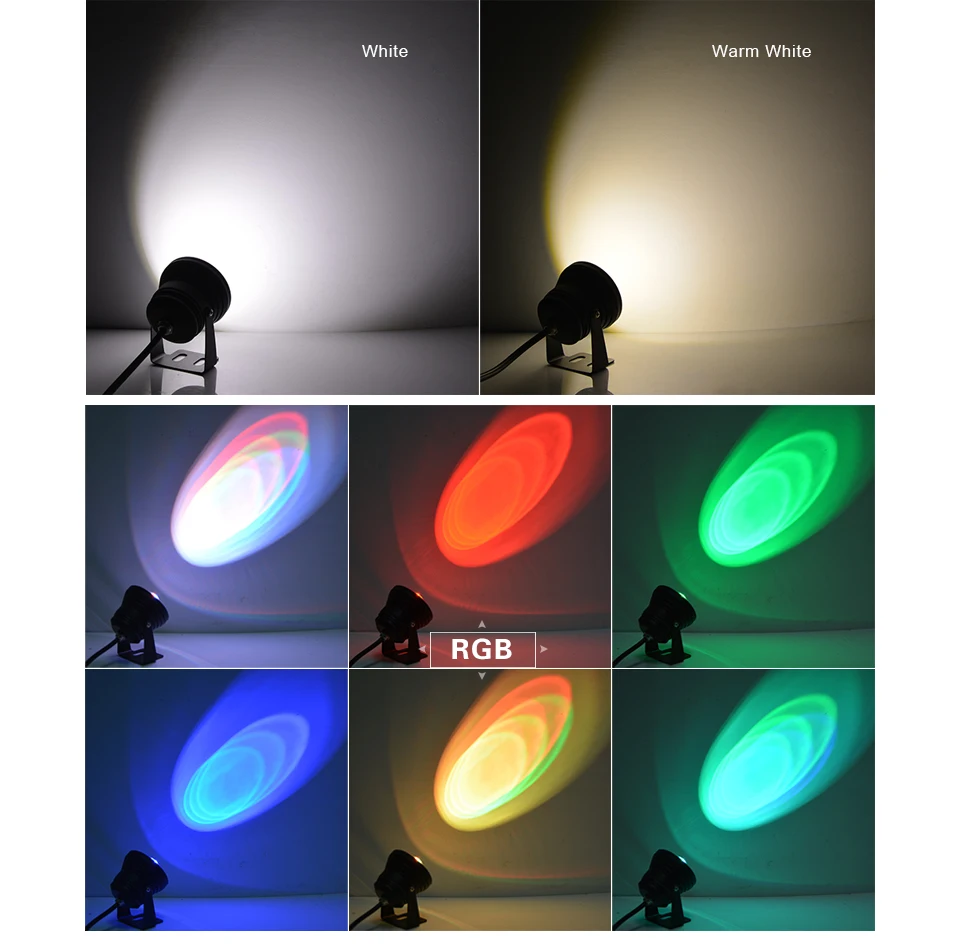 Светодиодный прожектор для подводной съемки 10 Вт DC12V RGB лампа для ландшафтного сада фонтан лампа для пруда водонепроницаемый бассейн наружное освещение