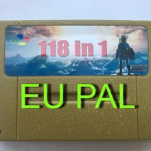 Супер 118 в 1 игровой Картридж для SNES 16-Bit Multicart PAL версия ЕС(можно сохранить батарею