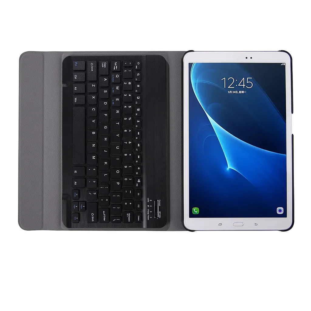 VOBERRY клавиатура Беспроводная Bluetooth клавиатура для samsung Tab A T580/T585 10,1 дюймов ультра-тонкий из искусственной кожи чехол Smart Cover#2