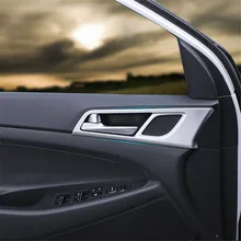 Дверная ручка рамка Крышка Накладка для hyundai Tucson 4 шт. внутренняя дверная ручка отделка чаши наклейка для Tucson