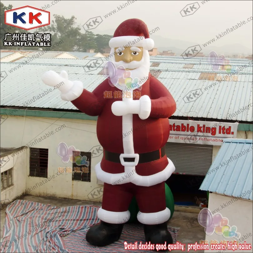 

New Arrival Huge Customized 10m Tall Inflatable Santa Claus Christmas Decoration