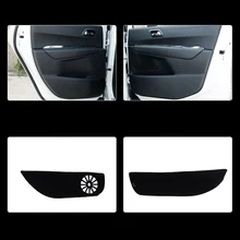 4 шт. ткань дверь защиты коврики анти-kick декоративные колодки для peugeot 3008 2013