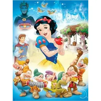 

5D square Diamond Embroidery Snow White picture diamond Painting Cross Stitch pattern rhinestones art DIY Craft Decor