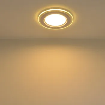 

Dimmable LED Panel Downlight Square Glass Panel Lights Ceiling Recessed Lamps For Home surface mounted led ceiling light spot