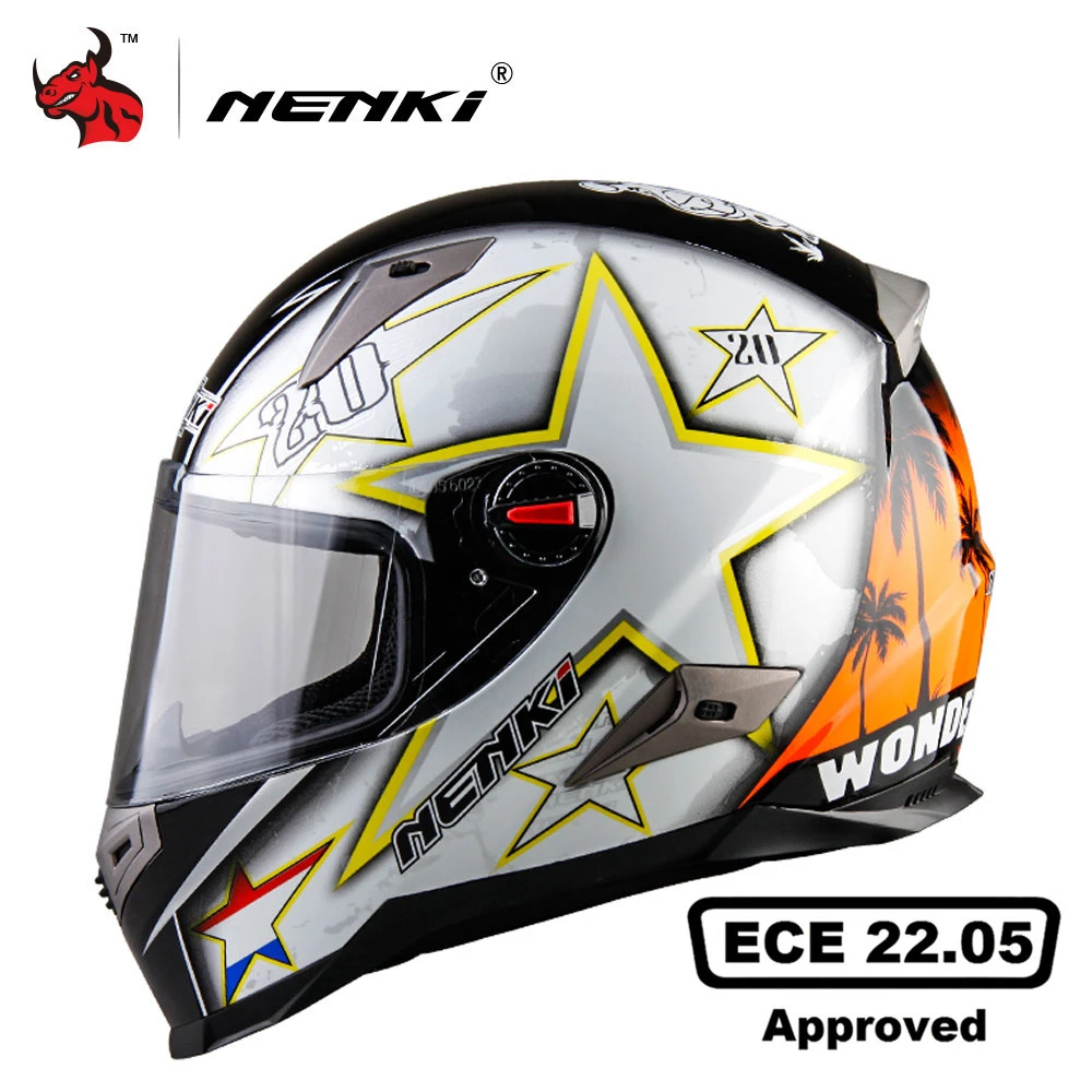 NENKI cascos De Moto con certificación ECE, casco De para De cara completa, De Moto|full helmet|face helmetmotorcycle helmet - AliExpress