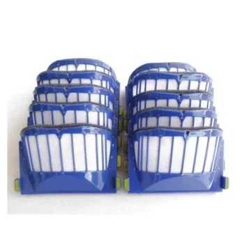 

10 Pcs Accessories Replaceme Blue AeroVac Hepa Filter For IRobot Roomba 500 600 Series 528 536 620 630