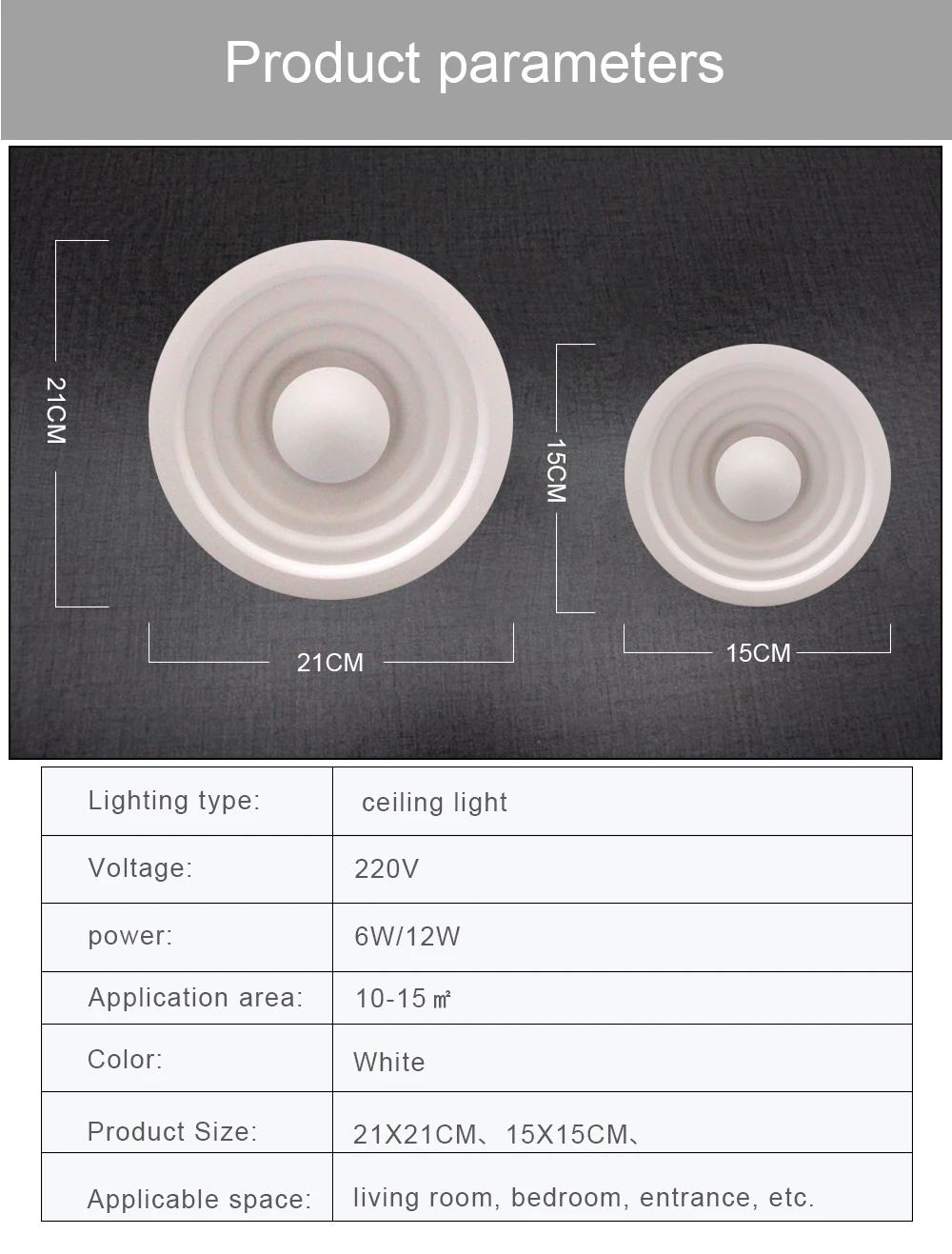 Zerouno 6 Вт 12 Вт 100 в 110 В светодиодный потолочный светильник 2700 к теплый белый/6500 к холодный белый настенный светодиодный потолочный светильник