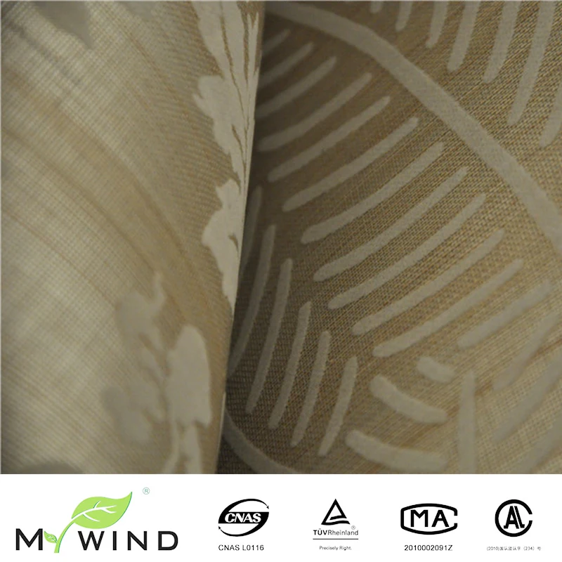 

New Arrival Flocking Wallcovering Bedroom Wallpaper For Hotel Office,Spa,Club Wall