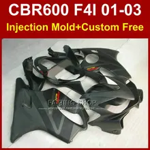 Матовый черный пользовательские обтекателя для HONDA CBR600 F4I 01 02 03 обтекатели 01 02 03 CBR 600 F4i 2001 2002 2003 кузов