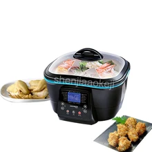 5L Household Electronic fryer DFC-818 Multi-function electric cooker for hot pot/deep fry/stir fry/cake ect. 15 menu/10h timing