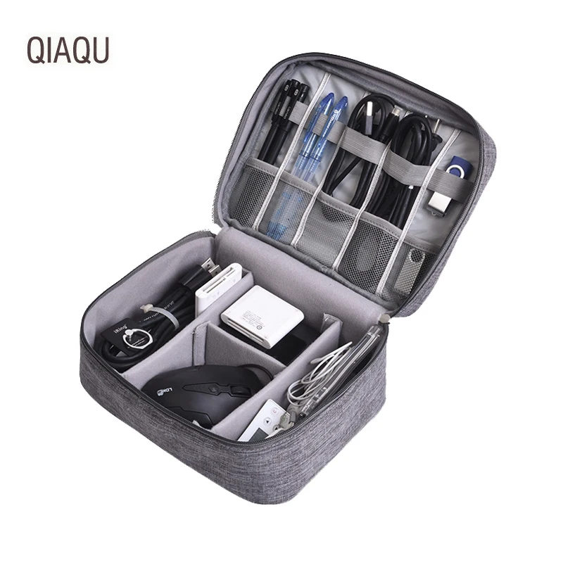 Charger Travel-Accessories Case Storage-Bag Data-Organizer Digital QIAQU Electronic Portable