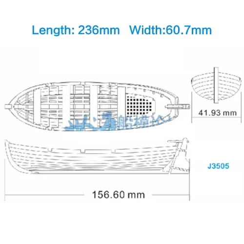 Деревянные комплекты моделей кораблей для взрослых модели-деревянные лодки 3d лазерная резка детские развивающие игрушки комплект модели корабля Масштаб 1:35 спасательная лодка - Цвет: J3505