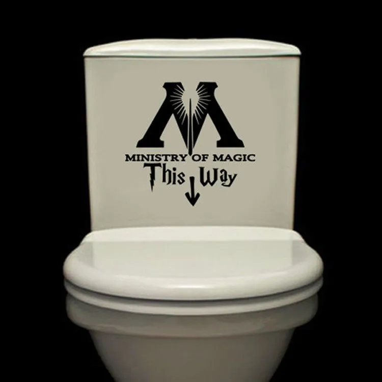 funny Ministry Of Magic Bathroom decor wall sticker,Harry Potter vinyl