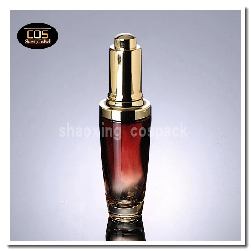 DB40-50ml красная стеклянная бутылка-капельница стеклянные бутылки для жидкости с