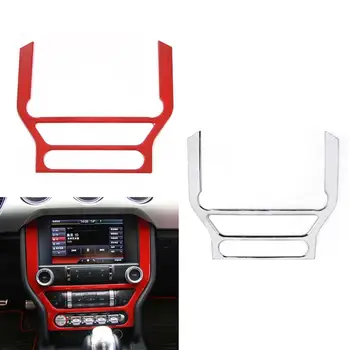 

Areyourshop Console Dashboard Panel Frame GPS Navigation Cover Trim For Ford Mustang 15+ Frame Cover Trim Car Auto Accessories