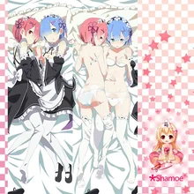 Re Zero Kara Hajimeru Isekai Seikatsu Rezero Rem Ram loli cameltoe cartoon anime wall picture scroll canvas painting poster
