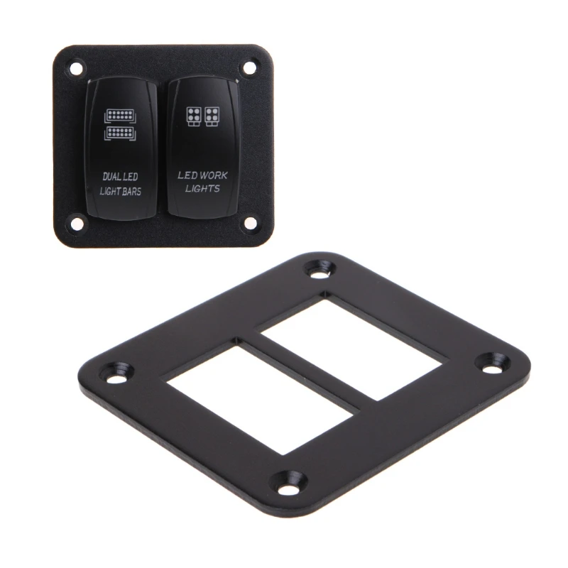 Aluminum Rocker Switch Panel 2/3/4/6 Way Housing Holder For Car Boat Auto Parts