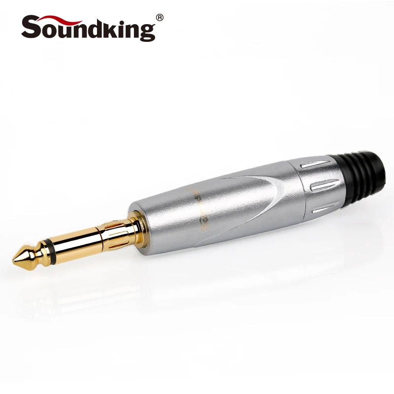 Soundking Высокое Качество 6 35 мм Мужской Разъем позолоченный 1/4 &quotразъем для