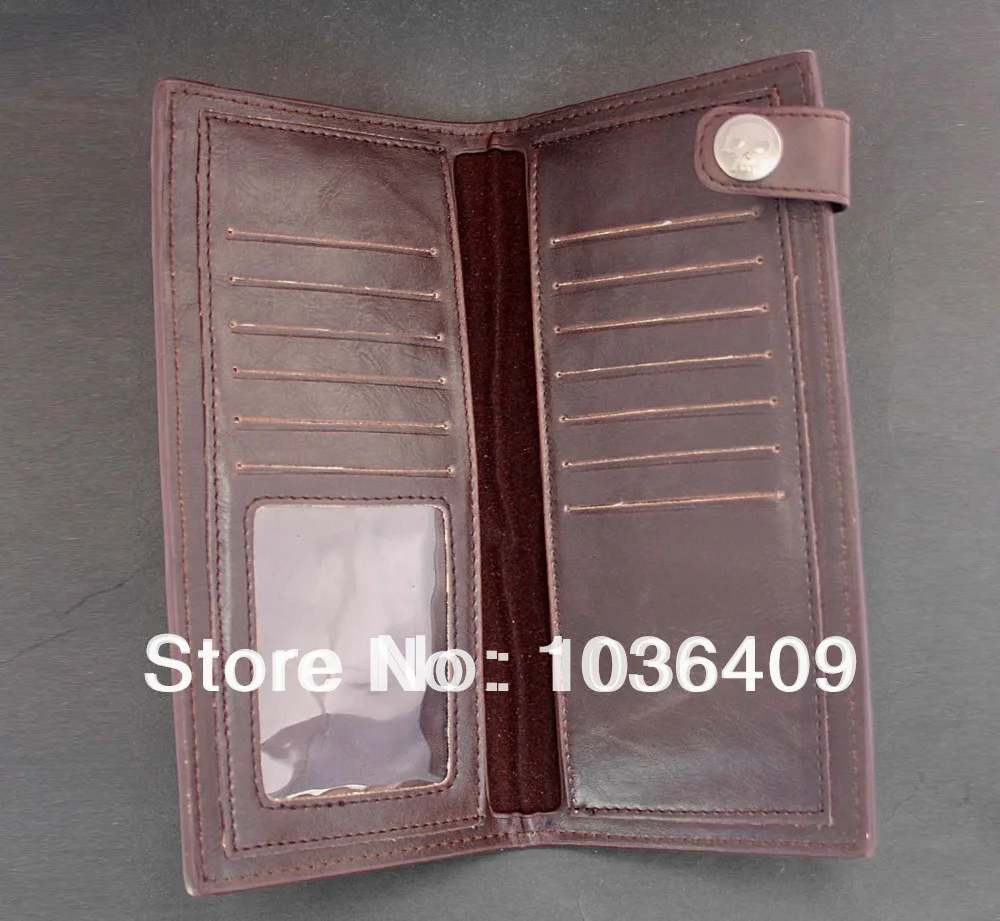 3 цвета мужской кожаный бумажник-мужской s длинный кошелек для кредитных карт