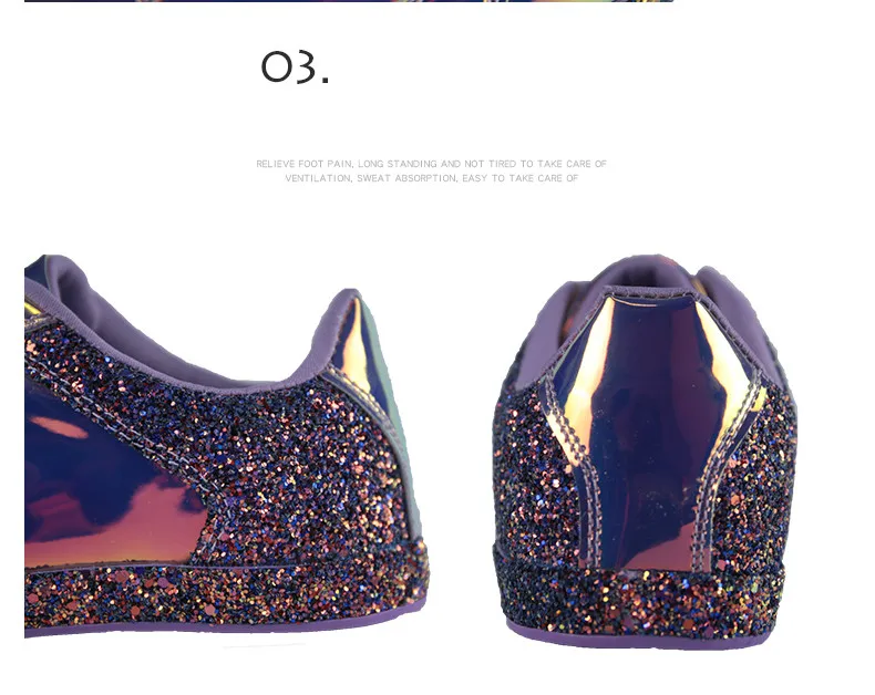 Модная блестящая женская повседневная обувь на плоской подошве; Блестящие Кроссовки суперзвезды; роскошная дизайнерская обувь для женщин; 41 цвет