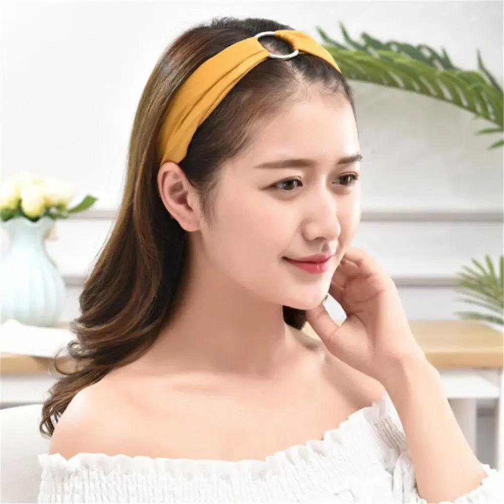 

Korean Soft Suede Knotted Hairband Solid Color Headband for Women Lady Four Seasons Handmade Bowknot Hair Hoop Hair Accessories