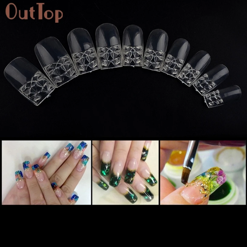 OutTop Pretty New 500 шт смешанный набор накладные ногти Советы Искусственные