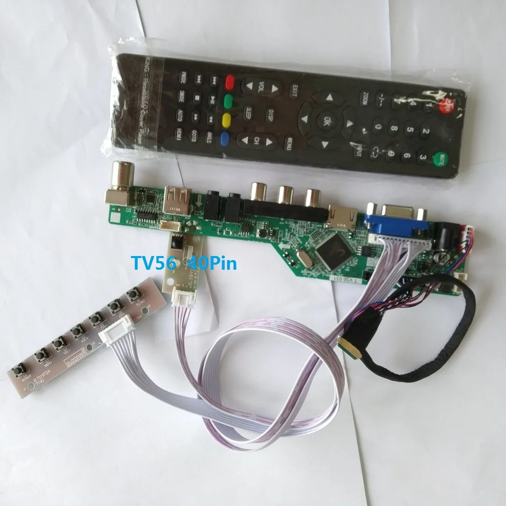 

kit for B173RW01 V5 Screen panel Controller board driver TV AV LCD LED 17.3" HDMI USB 40pin LVDS remote VGA 1600X900