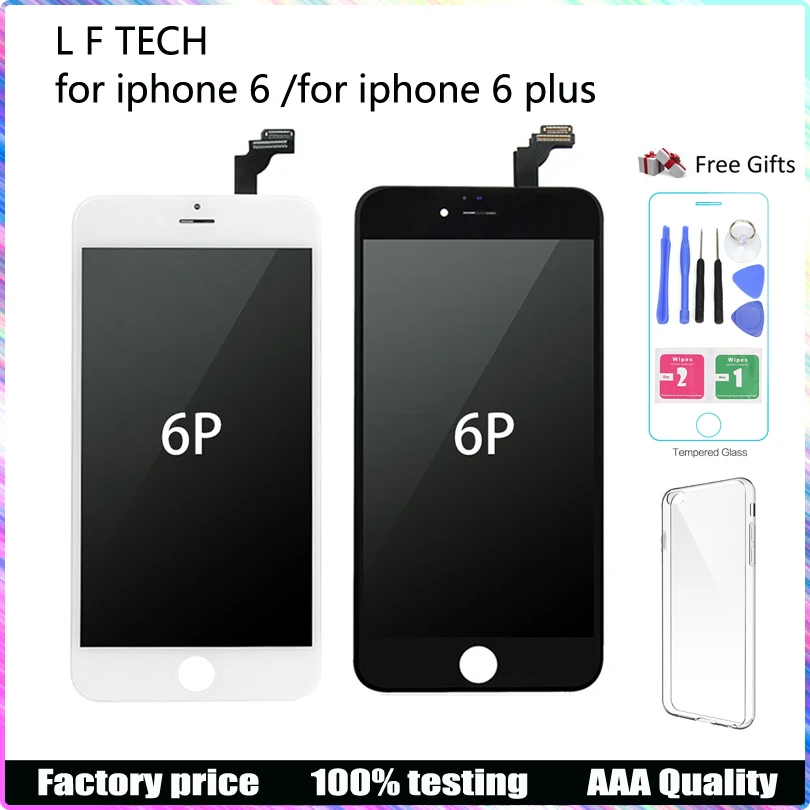 

100% AAA Quality Replacement For iPhone 6 6 Plus 5.5 inch LCD Touch Screen Digitizer Assembly NO Dead Pixel+ Gift