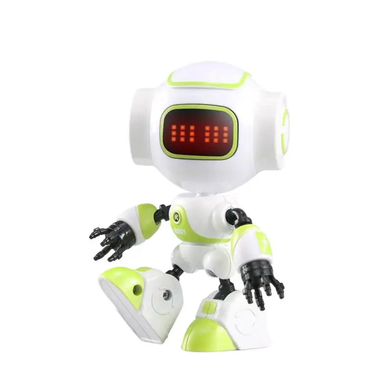 Сенсорное зондисветодио дный глаза RC робот умный голос DIY тело жест модель игрушки Сенсорное зондирование головы голосовой робот для детей Рождественский подарок - Цвет: Yellow