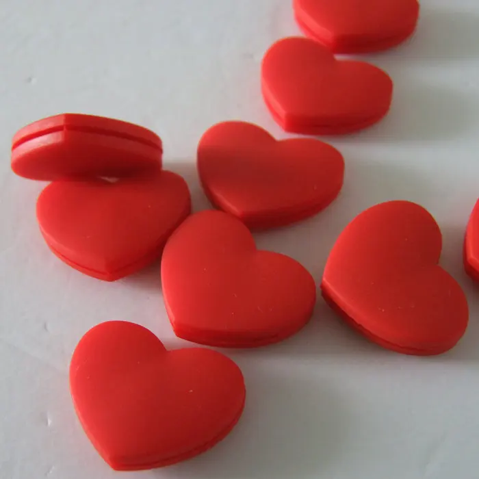 Free shipping 50pcs lot Red Heart Vibration Dampener shock absorber