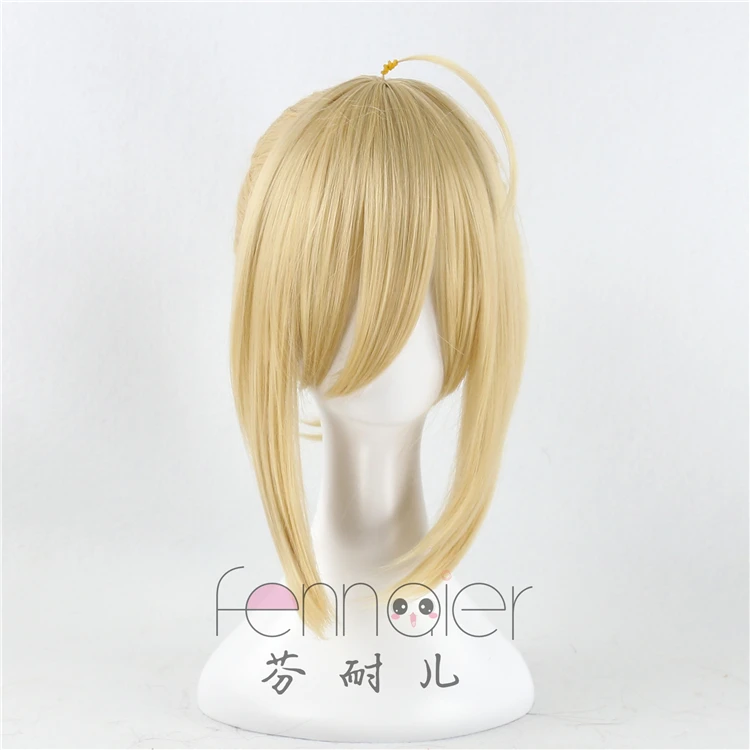 Fate/Stay Night Zero Saber Golden Wig Косплей Хэллоуин ролевая игра волосы лилии|cosplay halloween|halloween