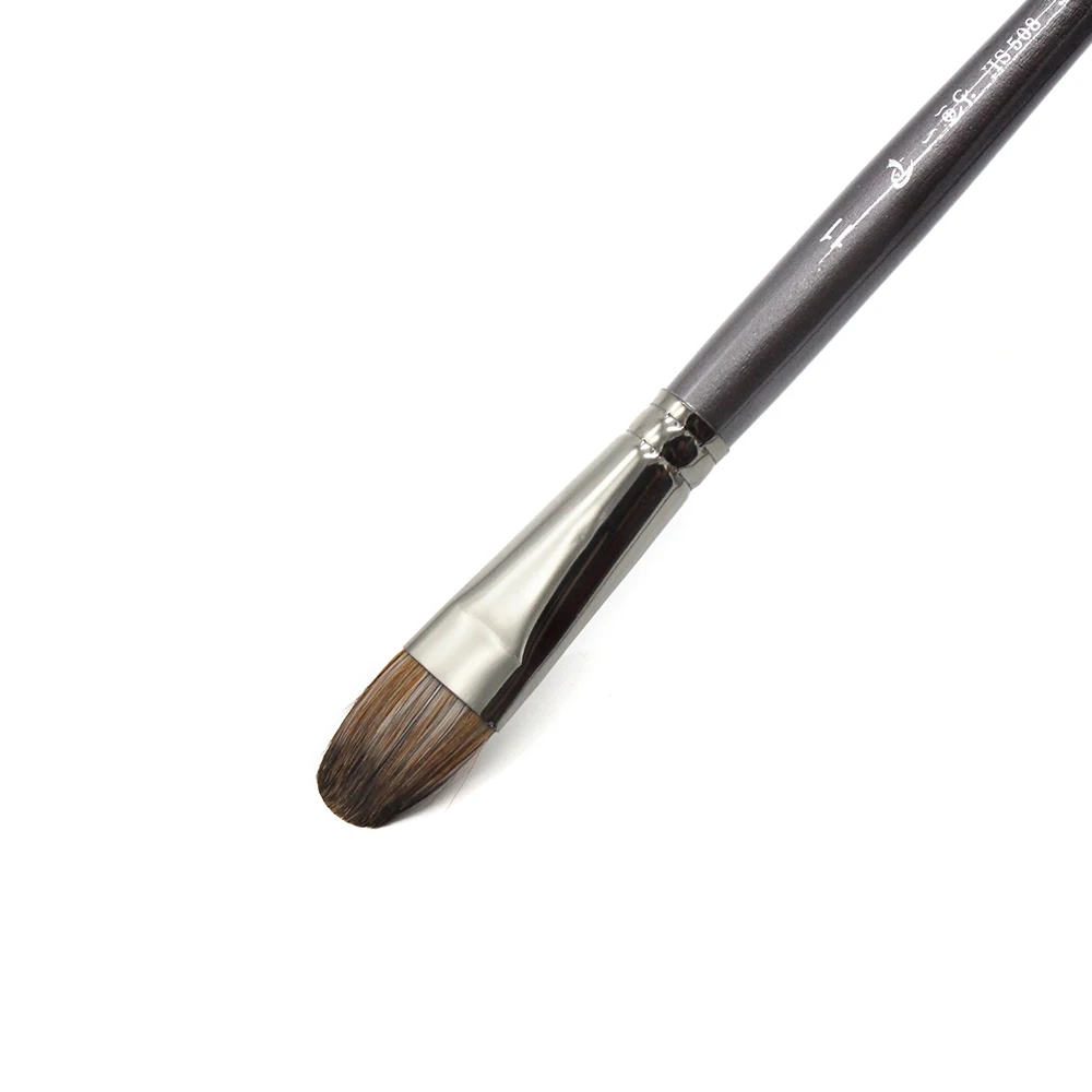 Esquilo de Cabelo Ferramenta de Alta Pintura a Óleo Caneta para Pintura Acrílica da Arte Profissional Qualidade Escova Desenho Filbert 6 Pçs - Set Mod. 200317 9 Material escolar e de escritório