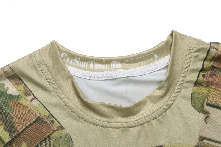 Охотничий мужской военный сухой камуфляж, лагерь, камуфляжные футболки, дышащая тактическая армейская тренировочная Боевая футболка