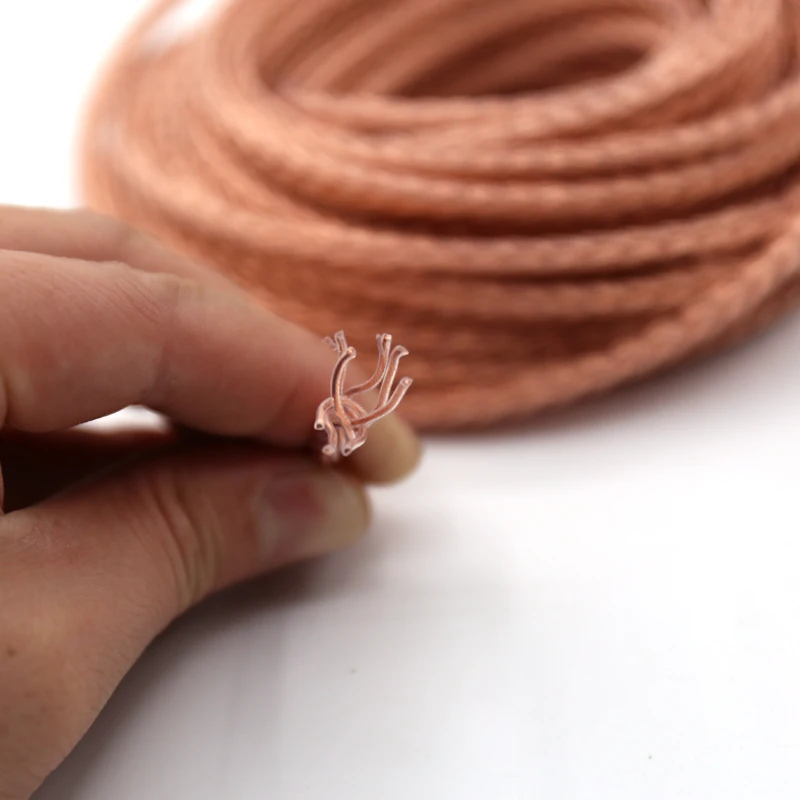 Free shipping HC8T 8 Twist cable PTFE OCC copper headphone upgrade AudioDIY wire cable for audio Earphone wire