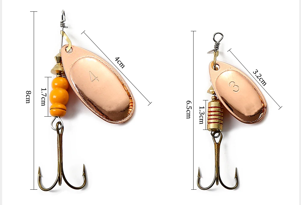 1 шт. рыболовная приманка Спиннер приманка 0#-5# ложка приманка "Щука" металл с тройными крючками 35647-BR художественная приманка для баса