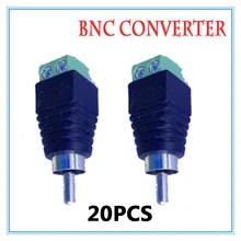 20 штук BNC CCTV видео балун пассивный трансивер Мужской адаптер для видеонаблюдения IP камера источник питания Аксессуары для видеонаблюдения