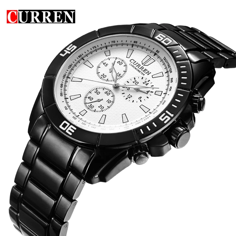 

Men Business Watch Clock Curren Mens Watches Top Brand Luxury Military Full Stainless Steel Quartz Wrist Watch Relogio Masculino
