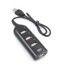 4-USB порт высокоскоростной концентратор разветвитель для U дисковая карта считыватель персональный компьютер ноутбук передача данных Передача питания