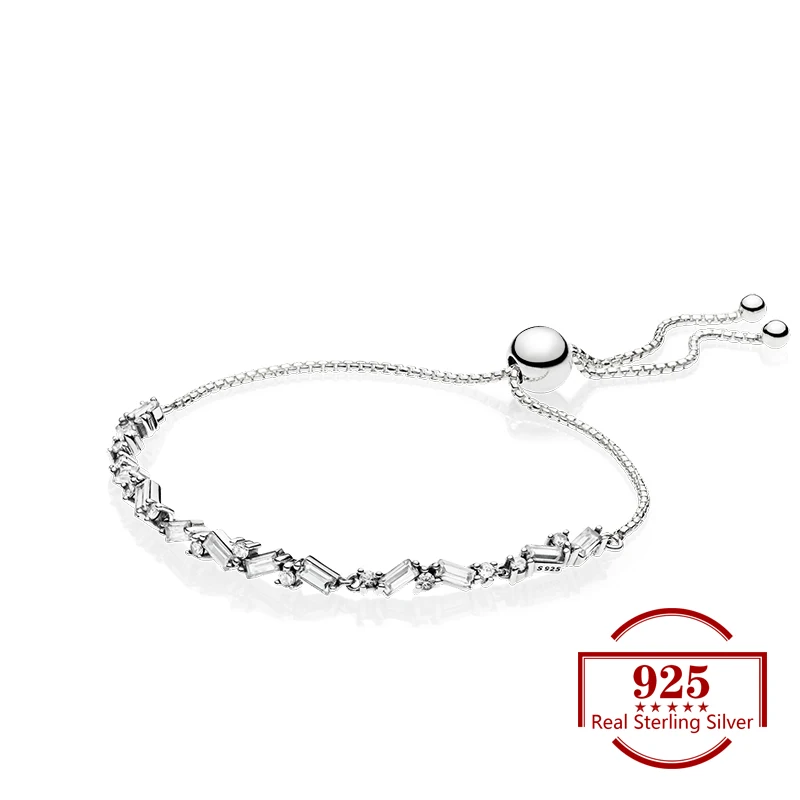 

2019 925 Sterling Silver Glacier Beauty Bracelet Trendy Jewelry Fits Charm Bracelet DIY for Women Party Lover Wife Gift