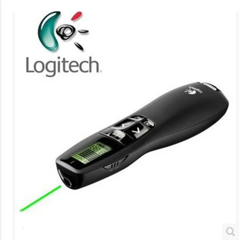 

JSHFEI Logitech R800 green Laser Pointers wireless presentation presenter pen usb 2.4Ghz Remote red Control Page Turning