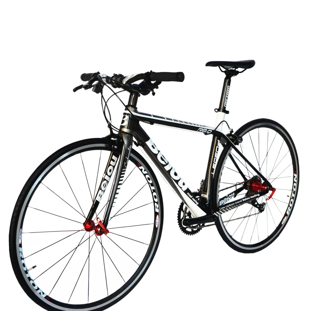 Clearance BEIOU 2016 Carbon Comfortable Bicycles 700C Road Bike LTWOO 2*10 Speed  S R A M  Brake Complete 18.3 lb Hybrid Bike Fiber CB012 20