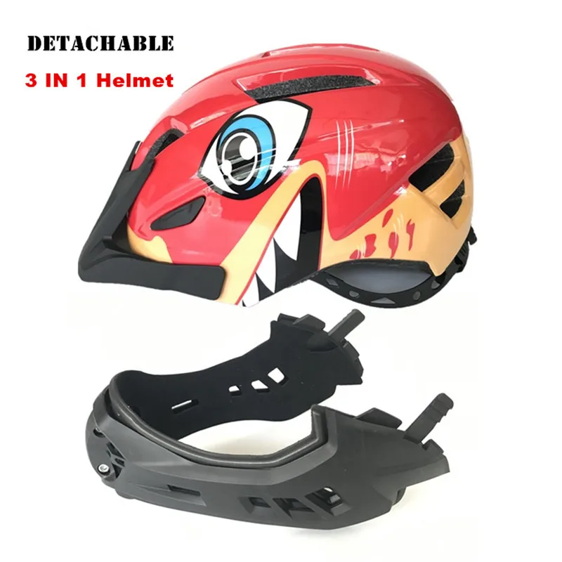 CAIRBULL Kids Bike Helmet Mtb Road Racing Bicycle Helmet Detachable Pro Protection Children 3 in1 Cycling Helmet Cascos Ciclismo